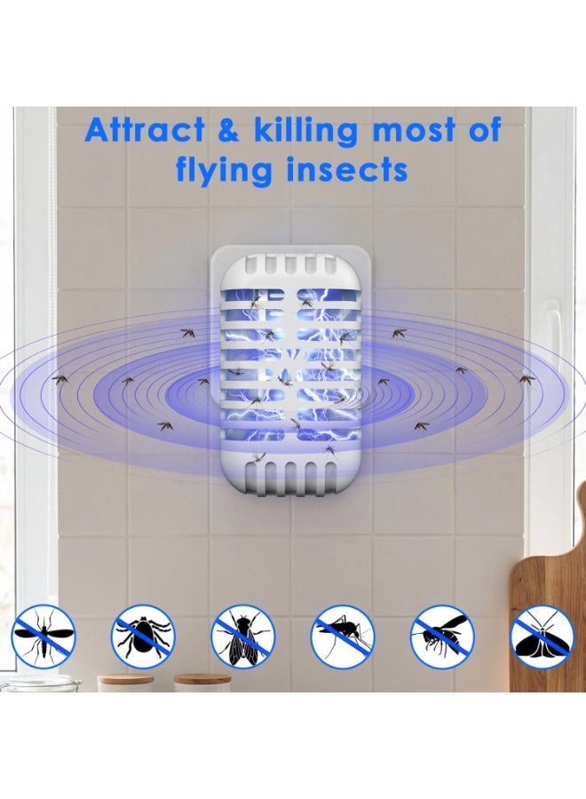 Yakiter Mosquito Killer Lamp,Fly Zapper with UV Light,Electric Mosquito Bug Zapper,Insect Trap Lamp, Indoor Plug-in Mosquito Repellent Device for Home, Bedroom, Kitchen, Office（White） - Image 2